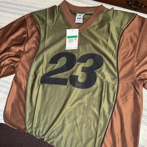 Supreme x Jordan 23 Jersey Shirt Olive Brown Men’s XL New With Tags
